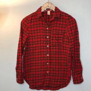 H&M Long Sleeve Plaid size Small